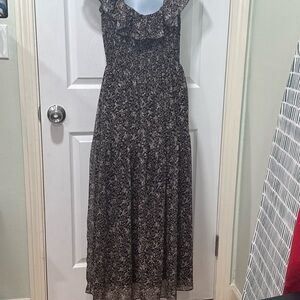 Lucy Paris Black Floral Maxi Dress